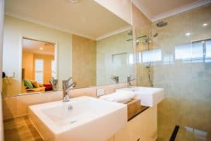 custom home builders Hervey Bay Display Home bathroom