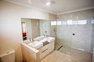 custom home builders Hervey Bay Display Home Bathroom