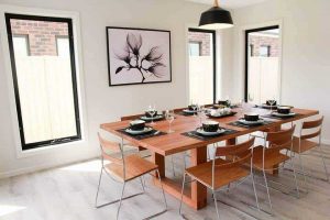 custom build Shepparton display home living dining room