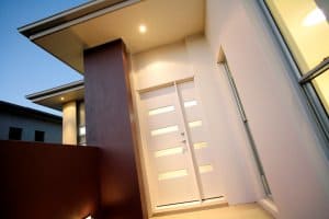 custom home builders Orange display home entry