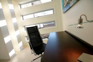 custom home builders Orange display home study room